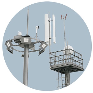 Мачта радиоэлектронной защиты со стационарной короной 16 м